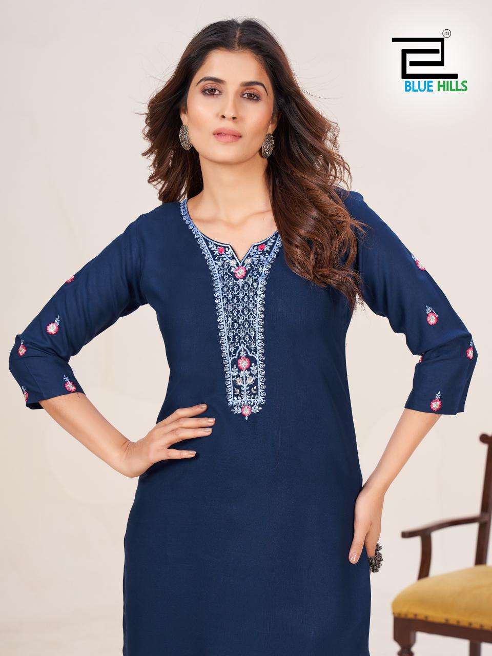 Blue Hills BLOOM Kurti Wholesale catalog