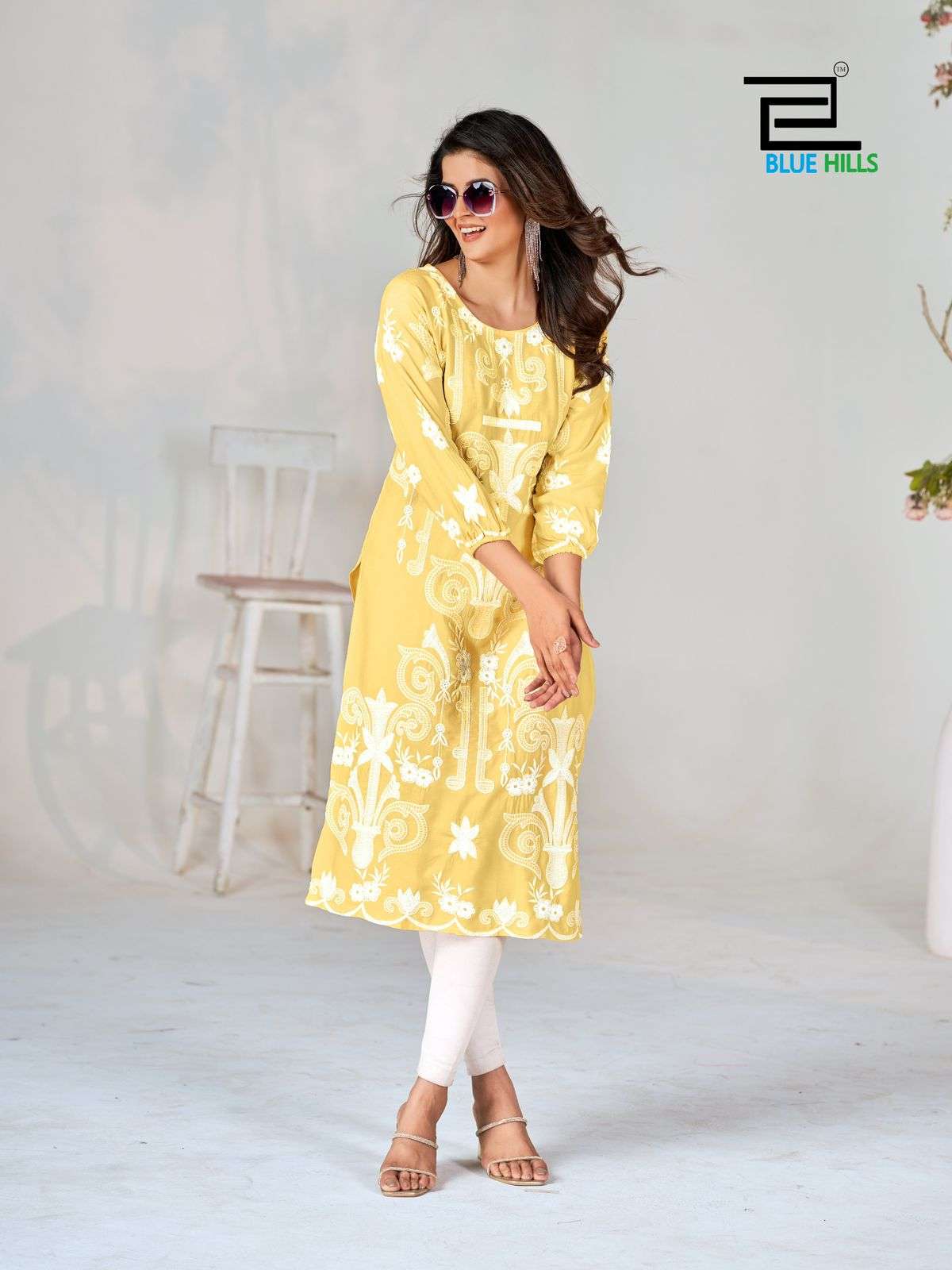 BLUE HILLS Kiara vol 5 Kurti Wholesale catalog