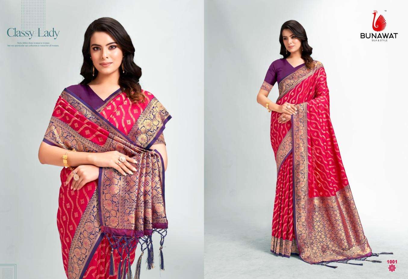 BUNAWAT Adhunik Silk Saree Wholesale catalog