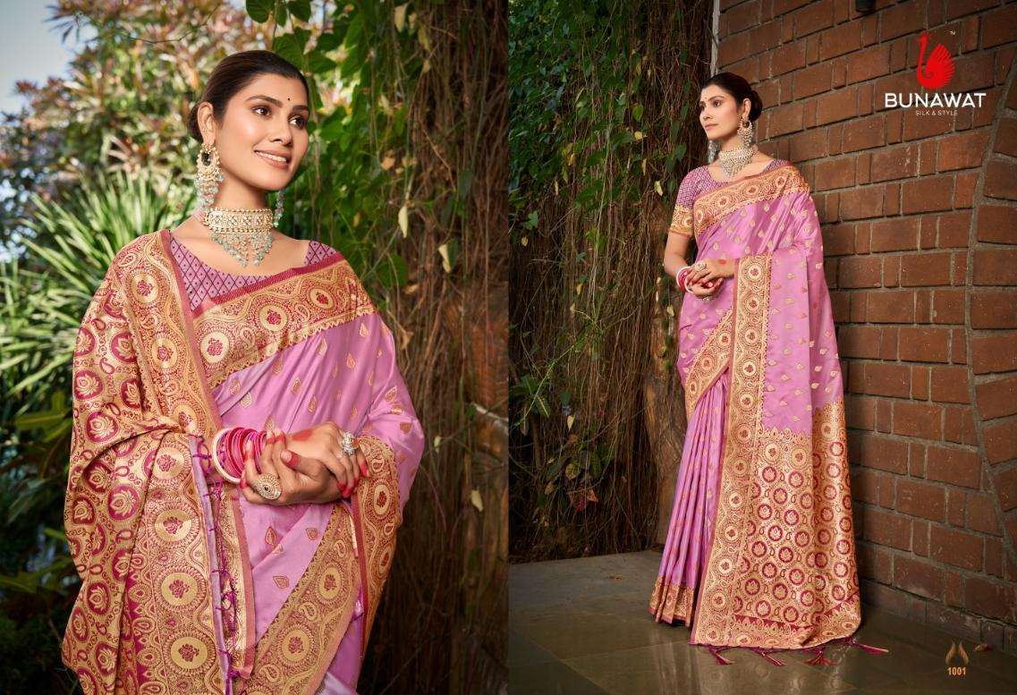 BUNAWAT Vrinda Stain Silk Saree Wholesale catalog