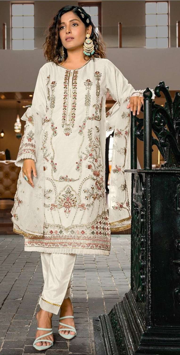 Ct 1356 A to D Heavy Organza Salwar Kameez Wholesale catalog