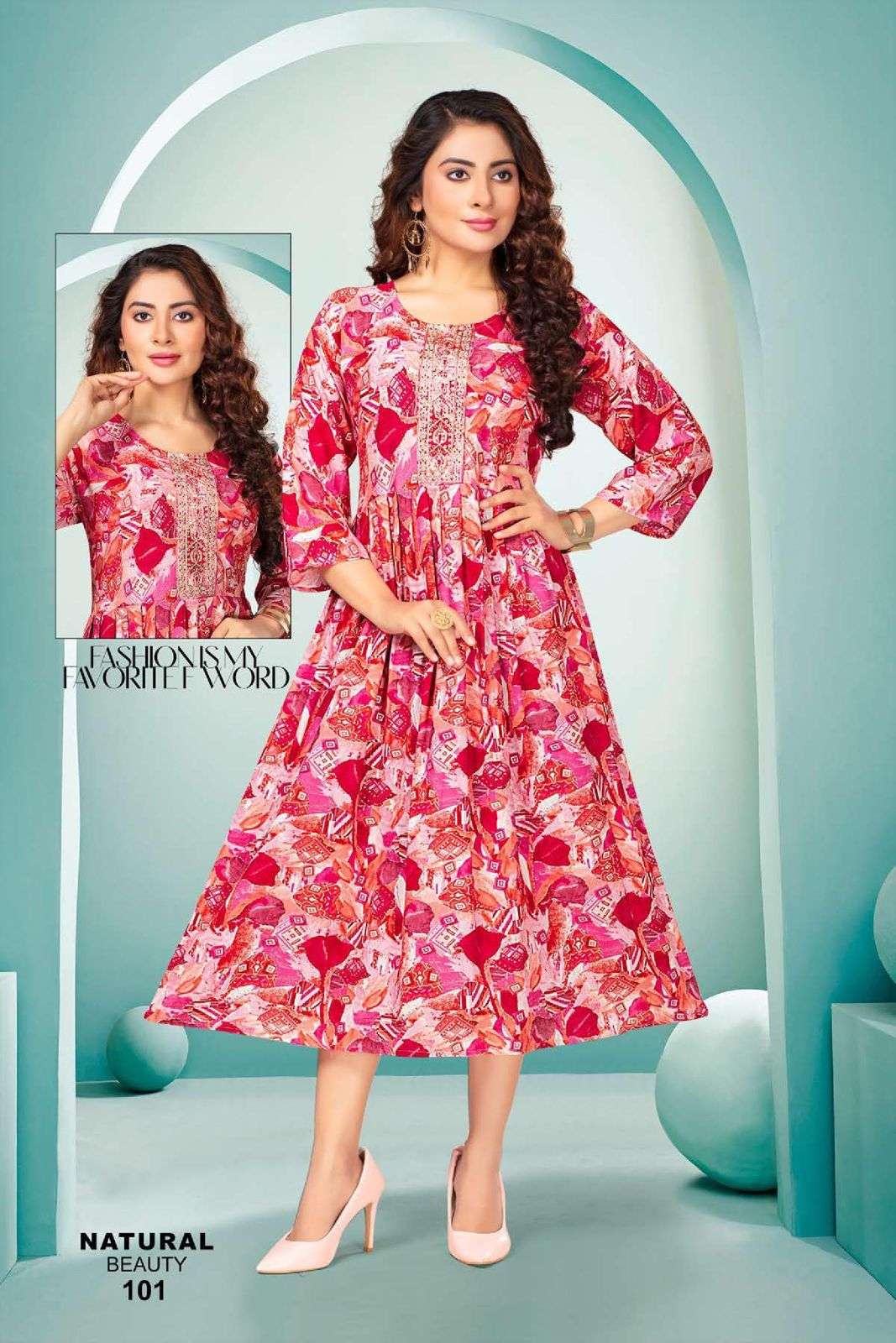FASHION TALK NATURAL BEAUTY VOL.1 Kurti Wholesale catalog