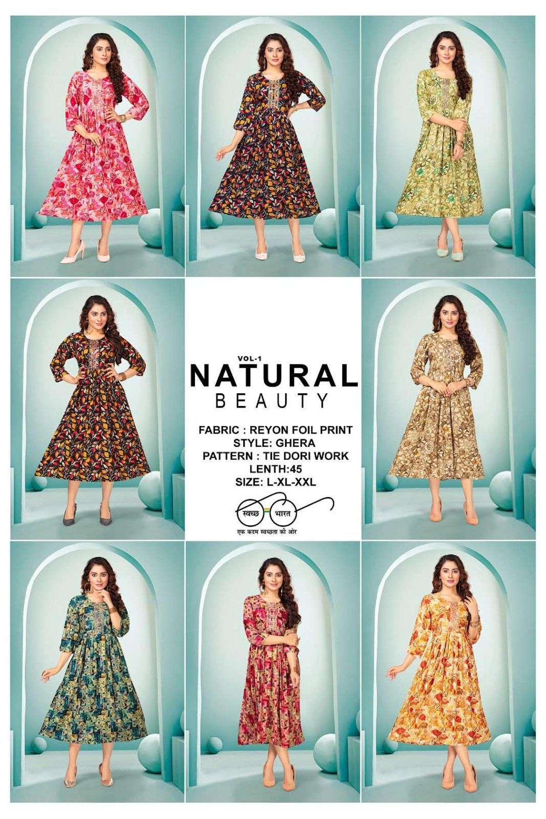 FASHION TALK NATURAL BEAUTY VOL.1 Kurti Wholesale catalog
