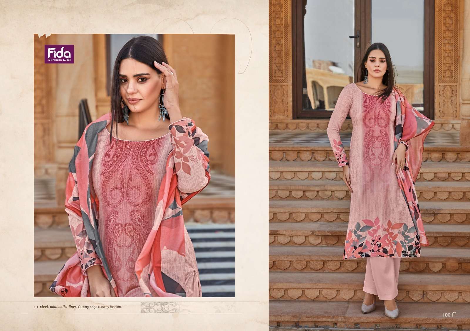 Fida Shylah Digital Blended Voile Cotton Dress Material Wholesale catalog