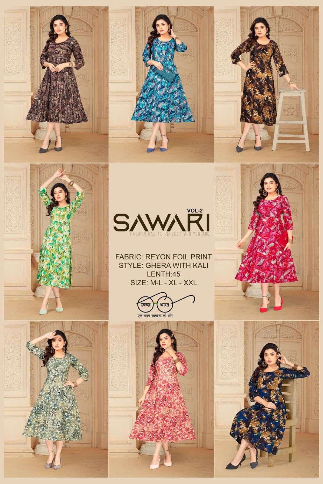 FT SAWARI VOL.2 Kurti Wholesale catalog