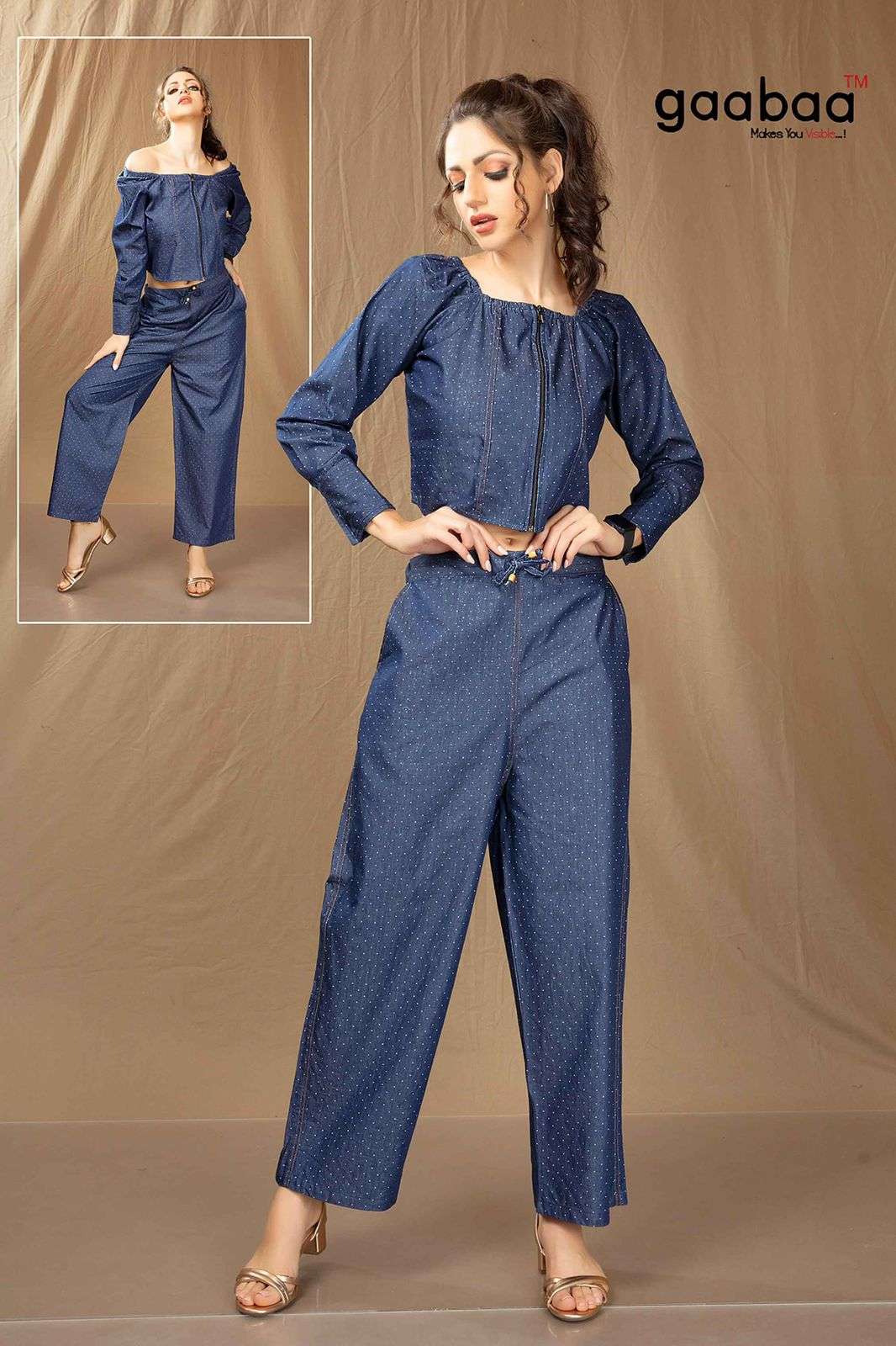 GAABAA Denim Co-Ord Set Western Wear Wholesale catalog