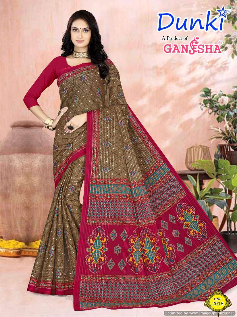 Ganesha Dunki Vol-2 – Cotton Sarees - Wholesale Catalog