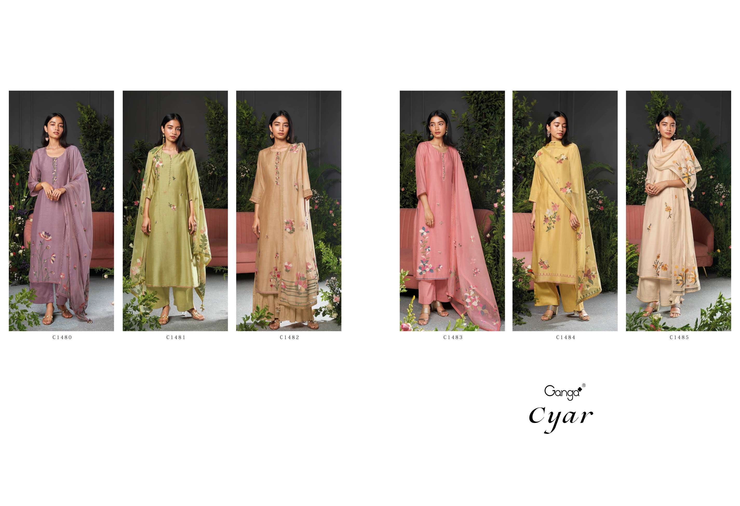 Ganga CYAR Salwar kameez Wholesale catalog