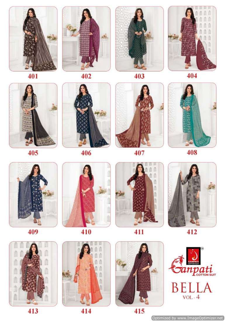 Ganpati Bella Vol-4 – Dress Material - Wholeslae Catalog