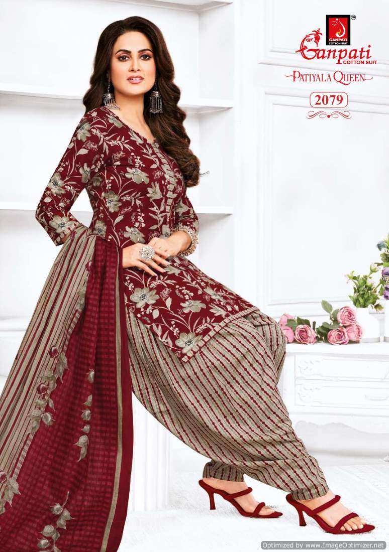 Ganpati Patiyala Queen Vol-9 – Dress Material - Wholesale Catalog