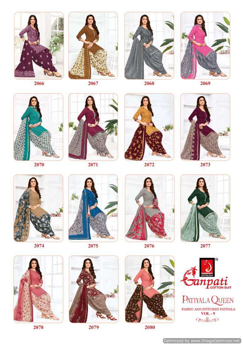 Ganpati Patiyala Queen Vol-9 – Dress Material - Wholesale Catalog