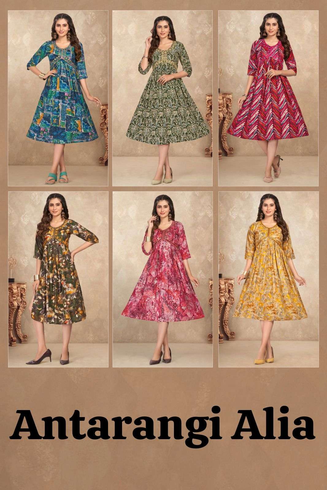 GOLDEN ANTARANGI ALIA Kurti Wholesale catalog