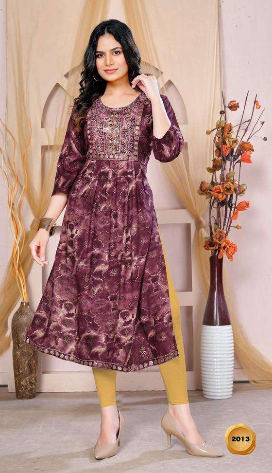 Golden Frilly Vol.1 Kurti Wholesale catalog