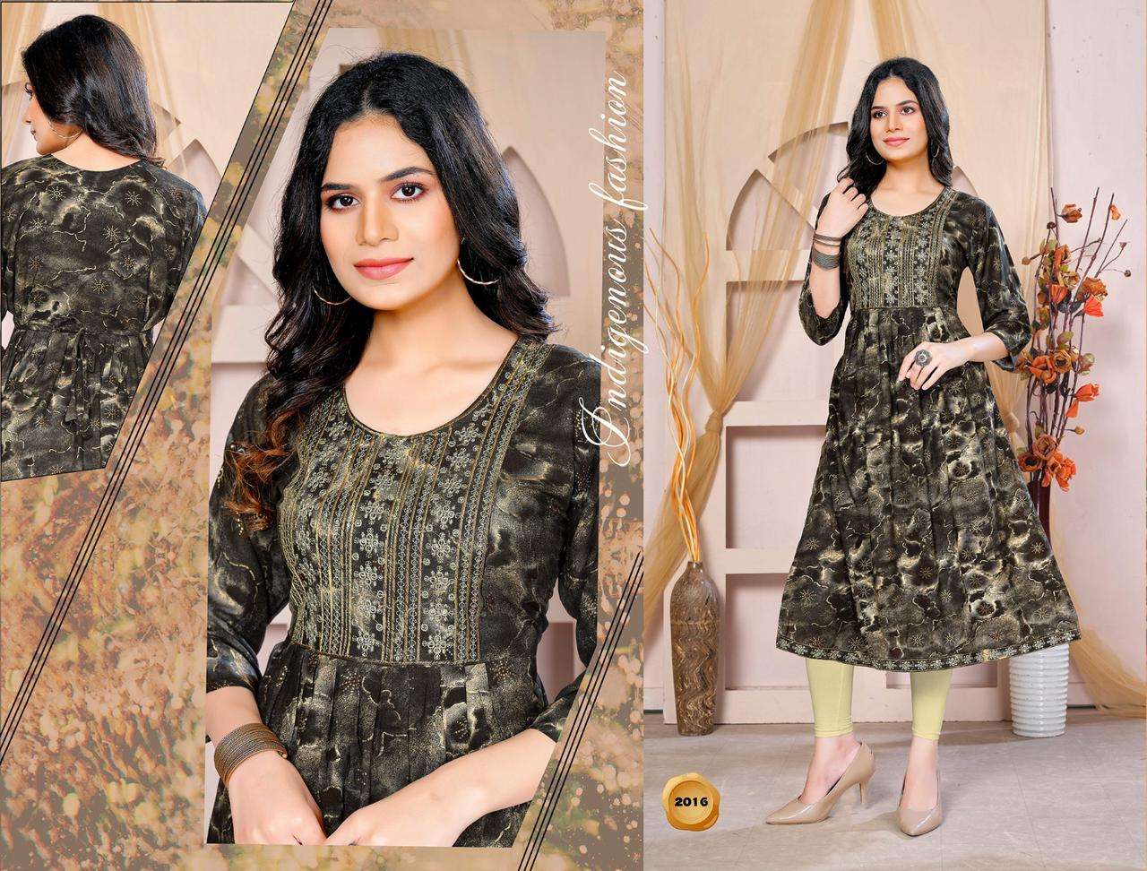 Golden Frilly Vol.1 Kurti Wholesale catalog