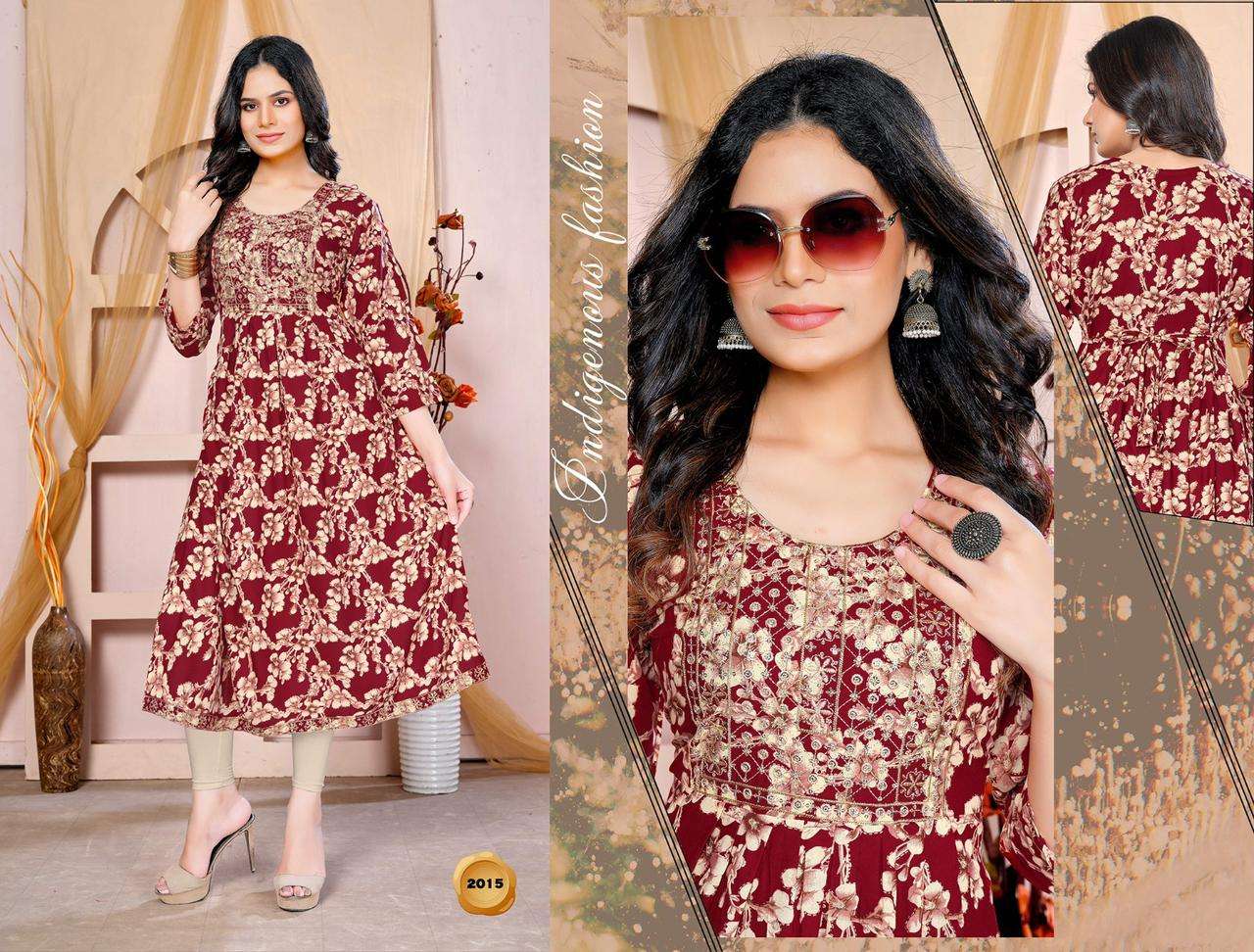 Golden Frilly Vol.1 Kurti Wholesale catalog