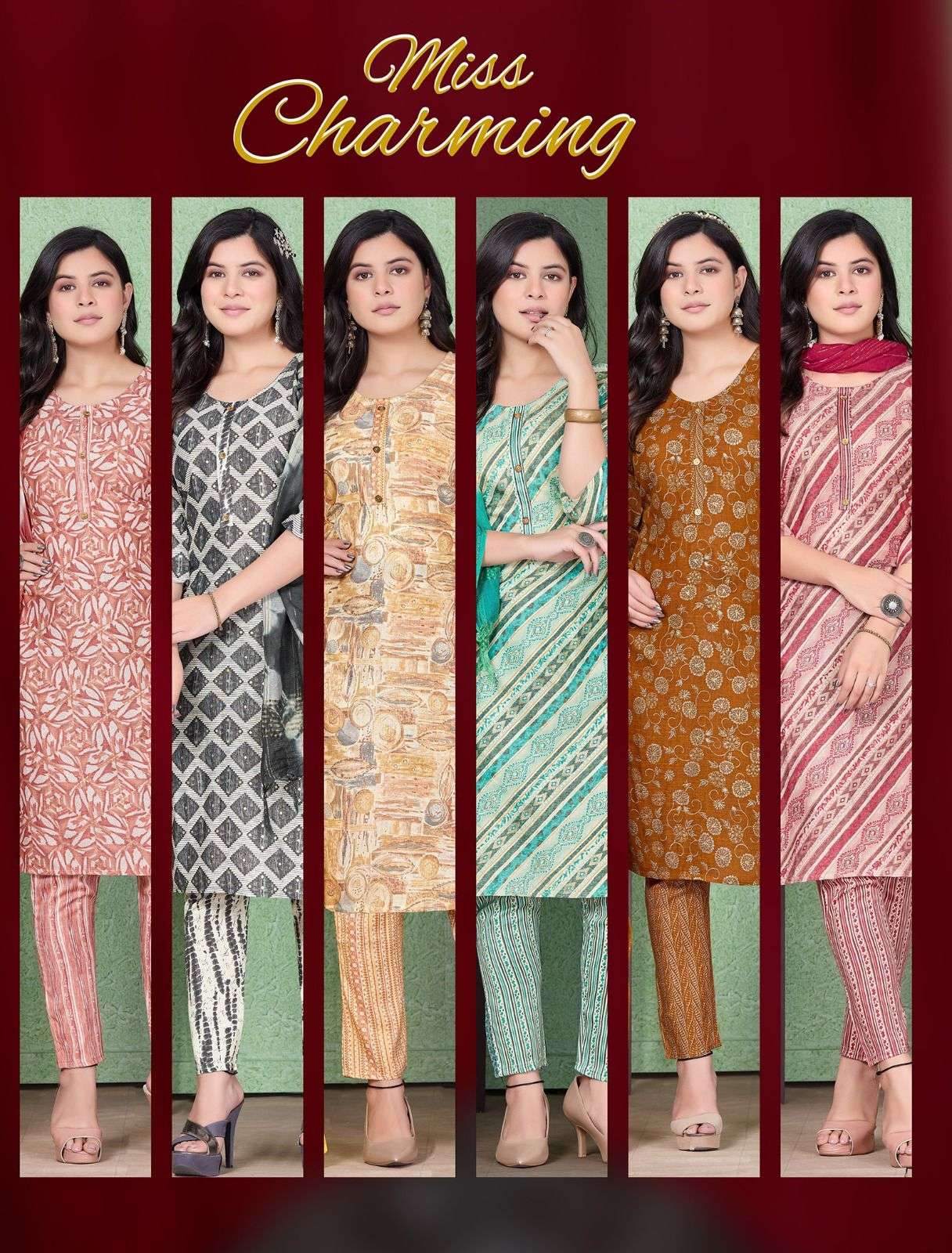 GOLDEN MISS CHARMING Kurti Wholesale catalog