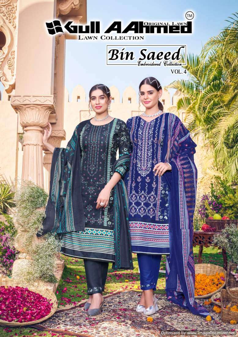 Gull A Ahmed Bin Saeed Vol-4 – Dress Material - Wholesale Catalog