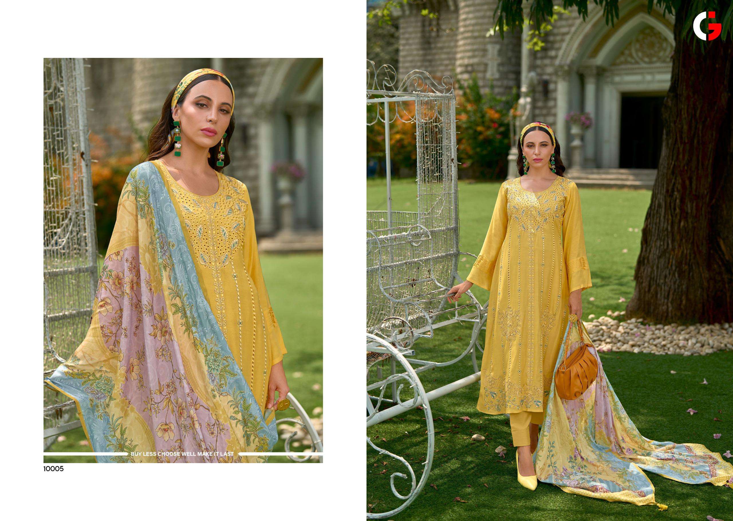 Gull Jee Zariha Muslin Embroidery Salwar Kameez Wholesale catalog