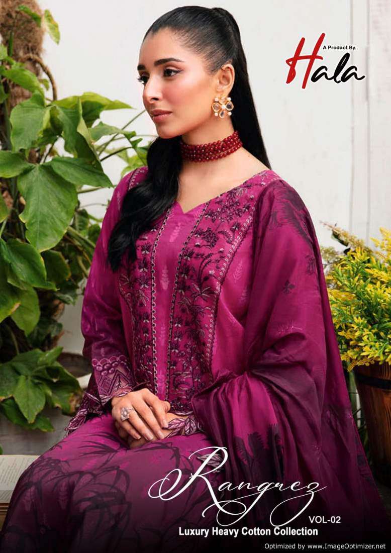 Hala Rangrez Vol-2 Dress Material Wholesale catalog