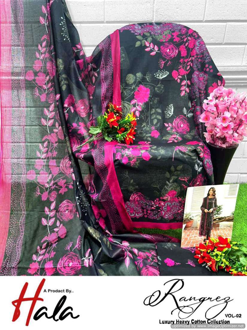 Hala Rangrez Vol-2 Dress Material Wholesale catalog