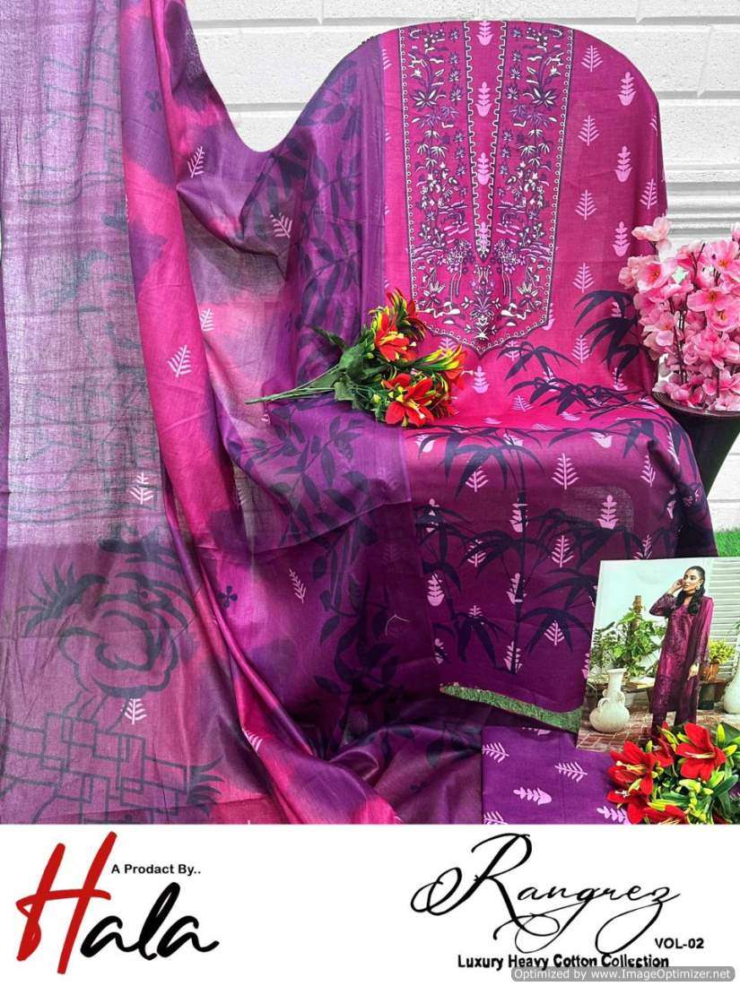 Hala Rangrez Vol-2 Dress Material Wholesale catalog