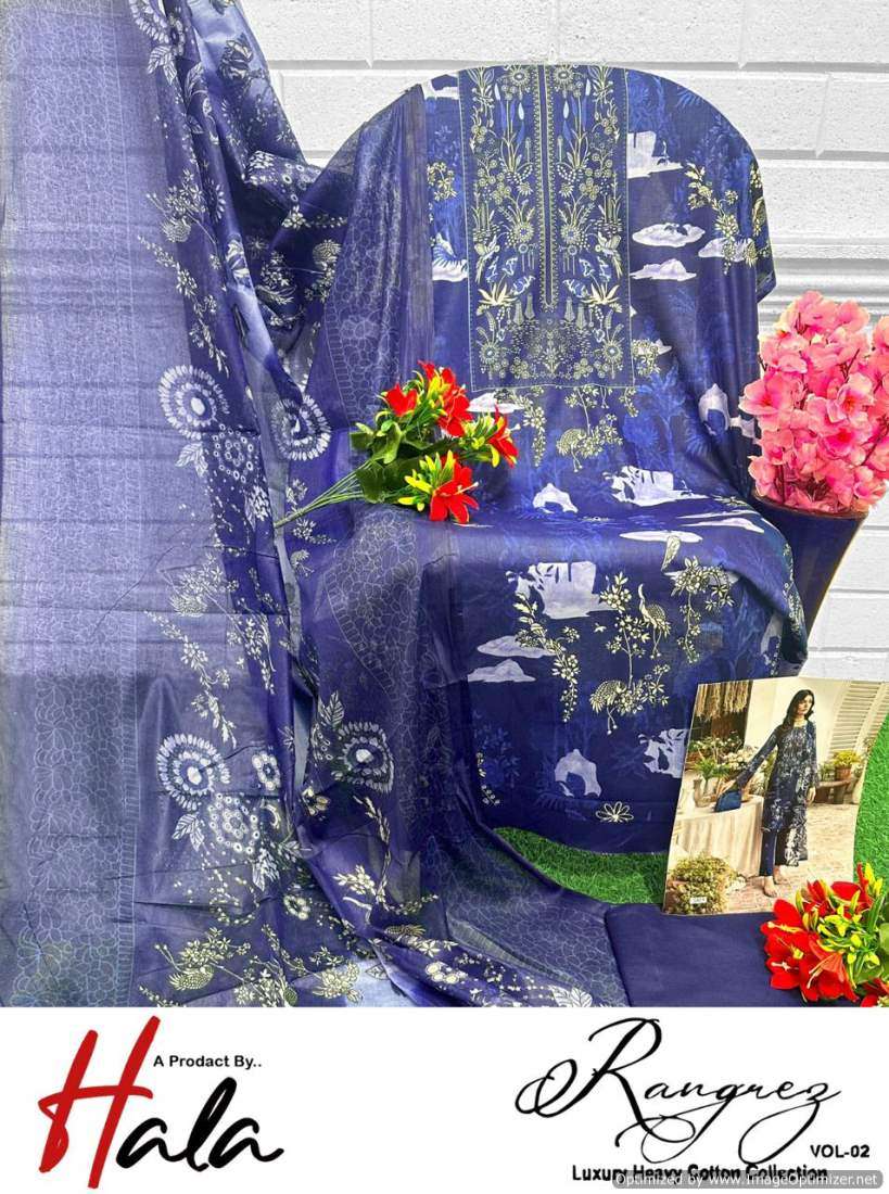 Hala Rangrez Vol-2 Dress Material Wholesale catalog
