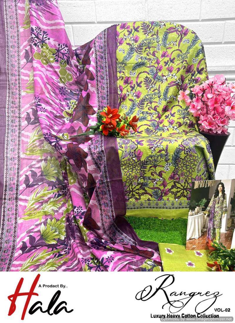Hala Rangrez Vol-2 Dress Material Wholesale catalog