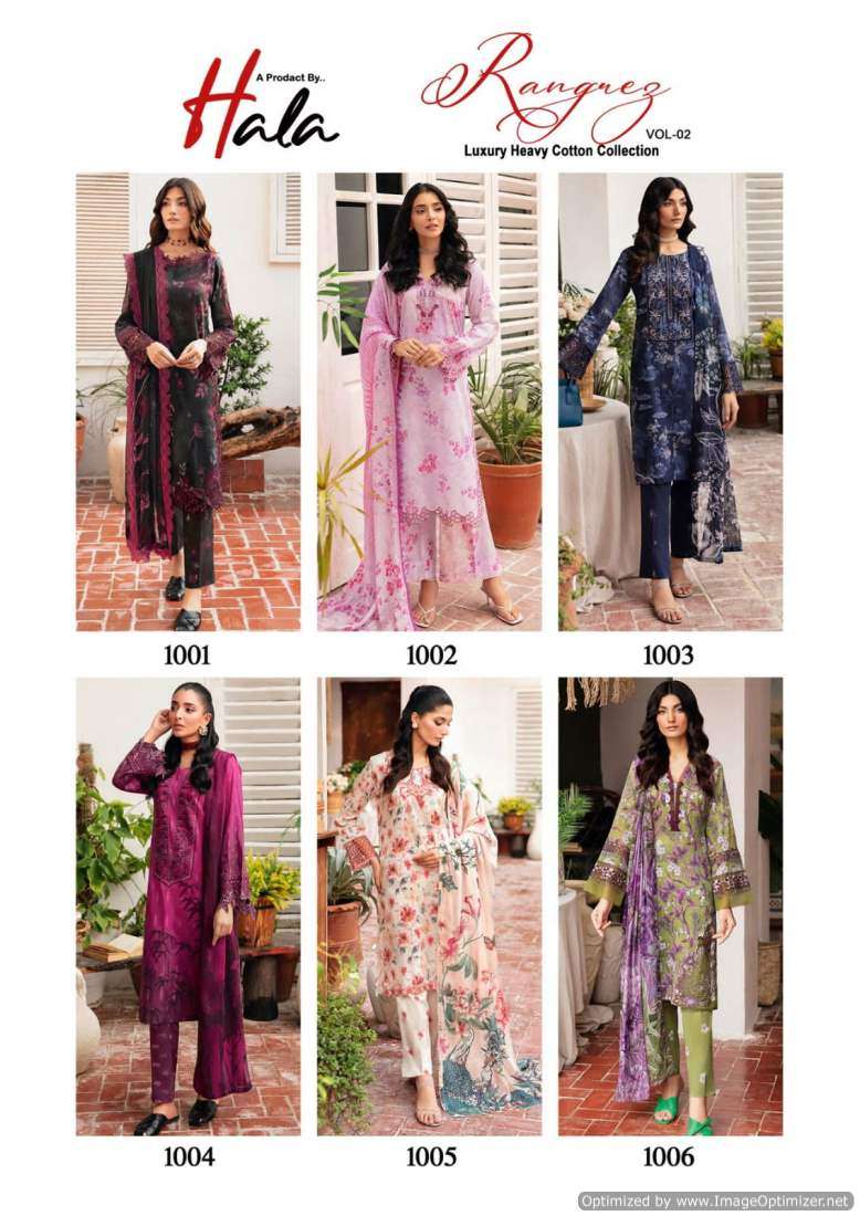 Hala Rangrez Vol-2 Dress Material Wholesale catalog