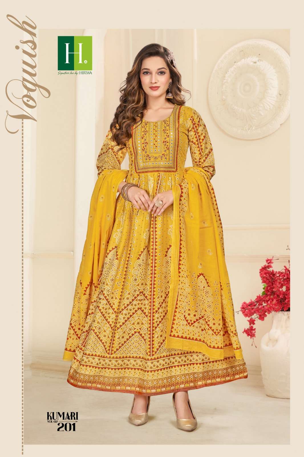 HIRWA Kumari vol-2 Kurti Wholesale catalog