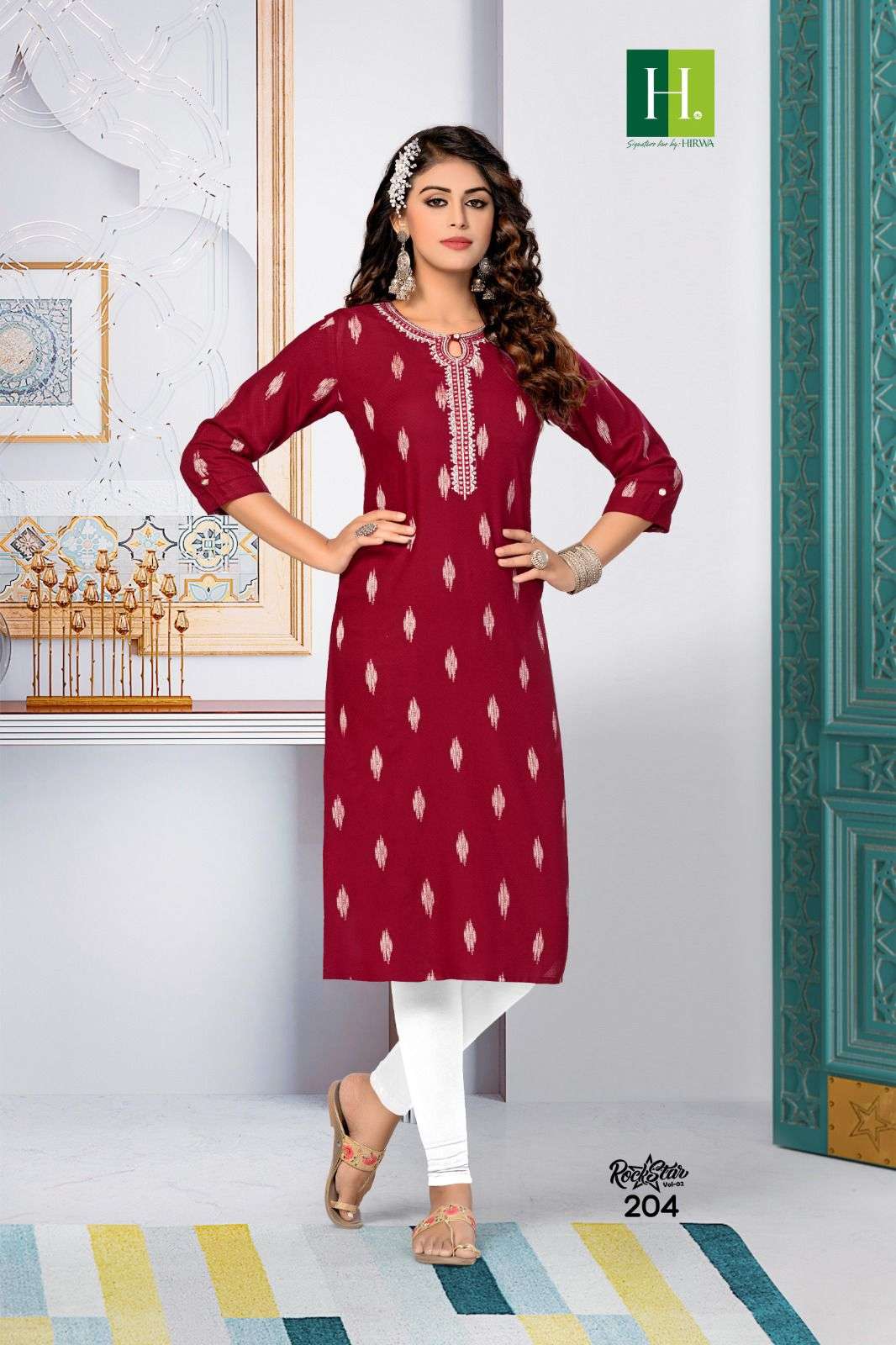 HIRWA ROCKSTAR VOL-2 Kurti Wholesale catalog