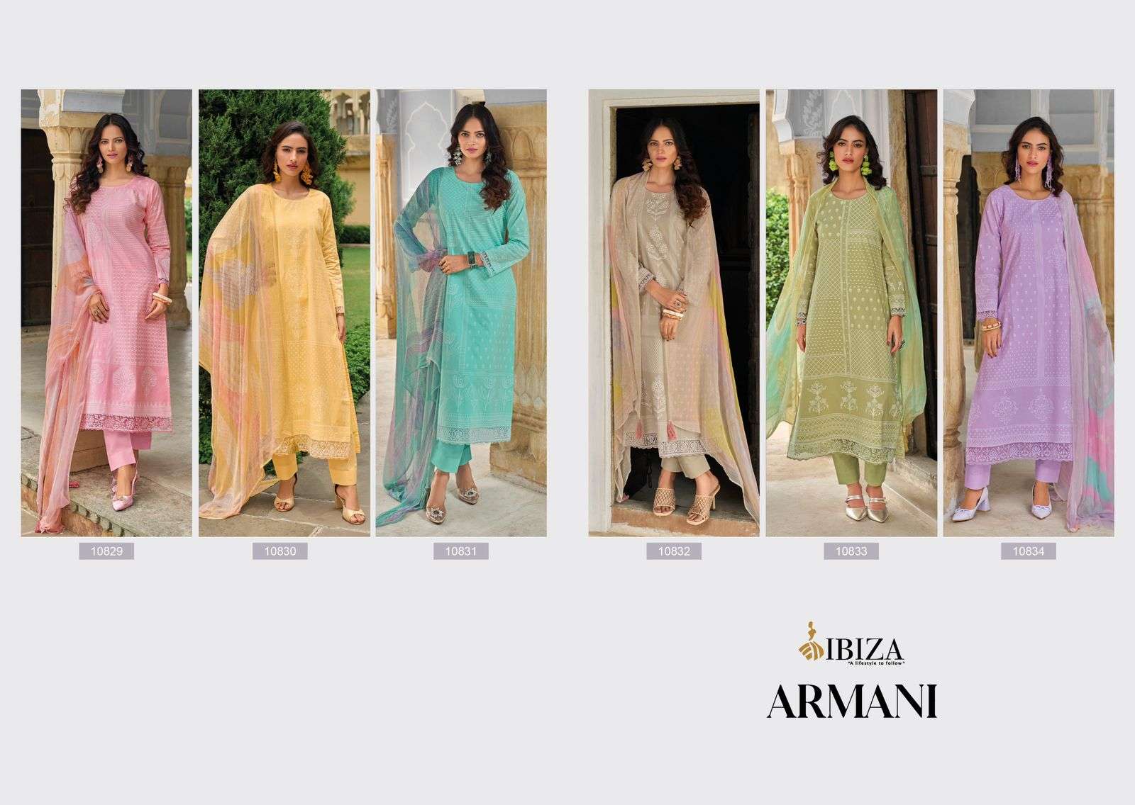 Ibiza Armani Lawn Cotton Digital Printed Salwar Kameez Wholesale catalog