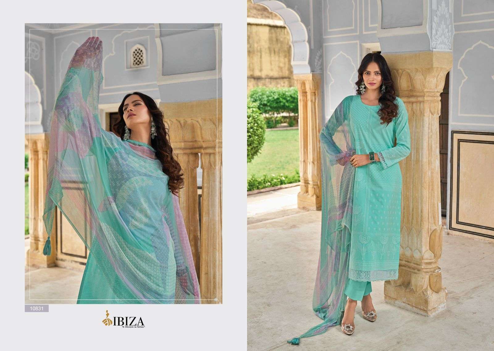 Ibiza Armani Lawn Cotton Digital Printed Salwar Kameez Wholesale catalog