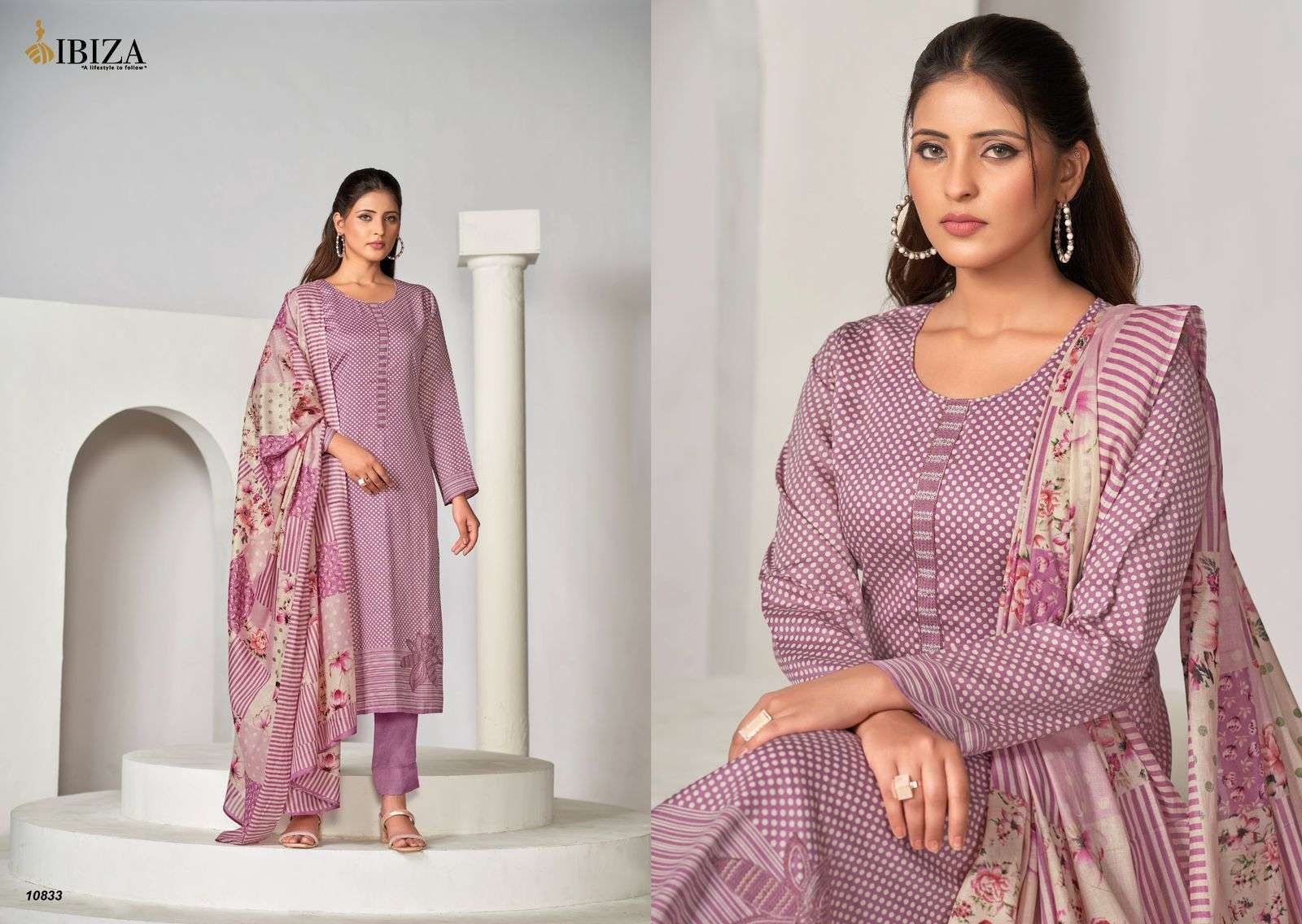 Ibiza Nafiza Cotton Digital Printed Salwar Suit Wholesale catalog