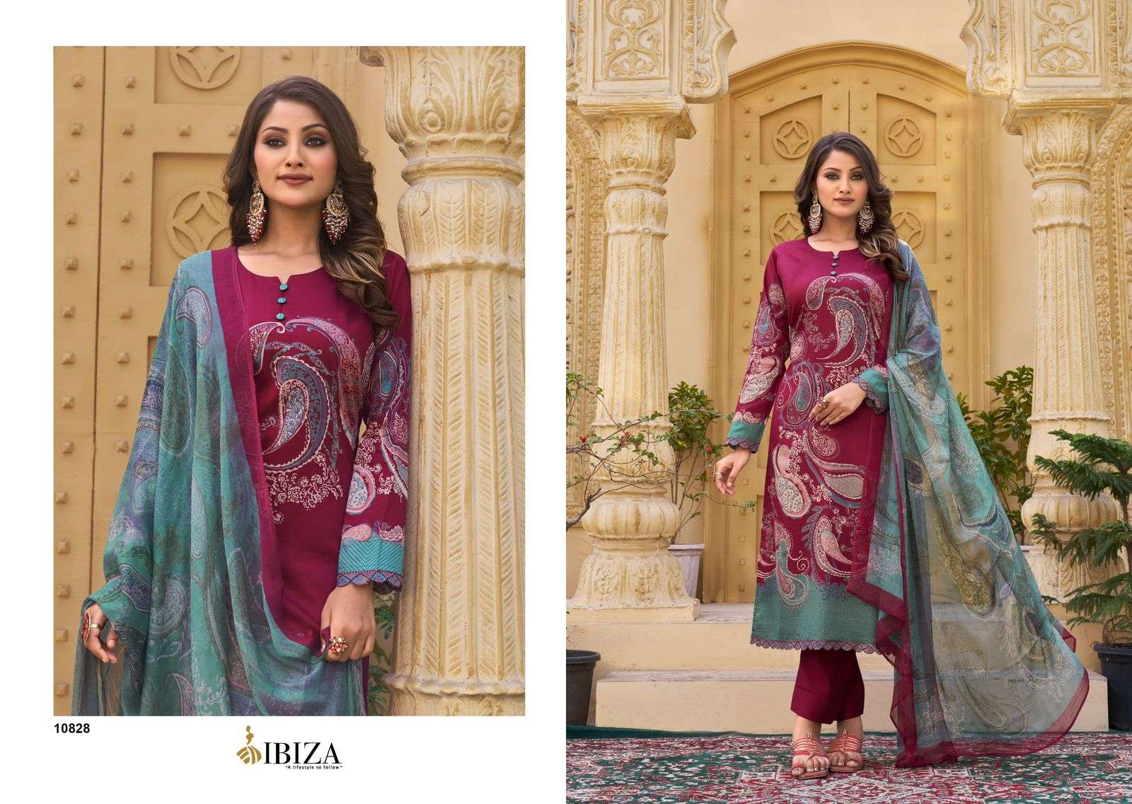 Ibiza Shehzadi Jam Cotton Designer Salwar Kameez Wholesale catalog