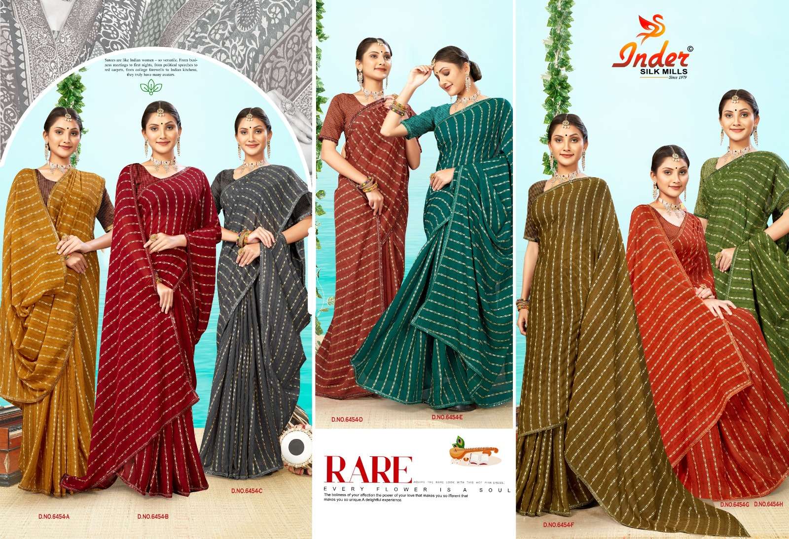 INDER SILK MILLS MASKA 6467 Saree Wholesale catalog