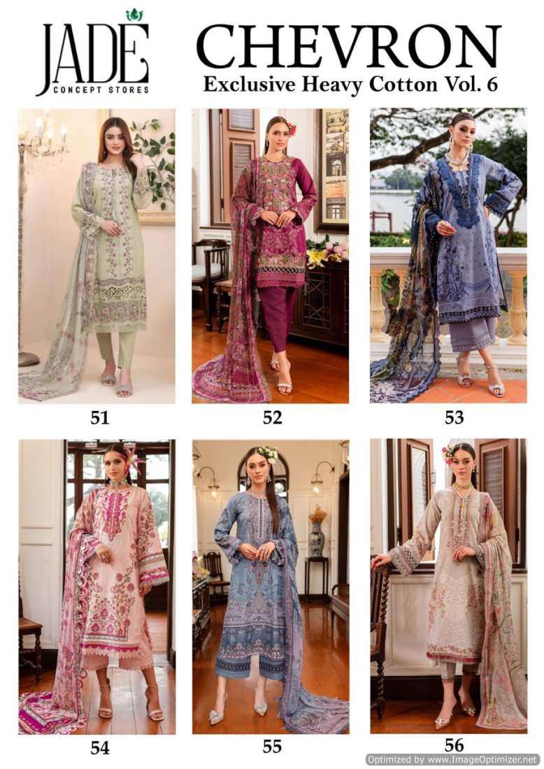 Jade Chevron Vol-6 – Dress Material - Wholesale Catalog