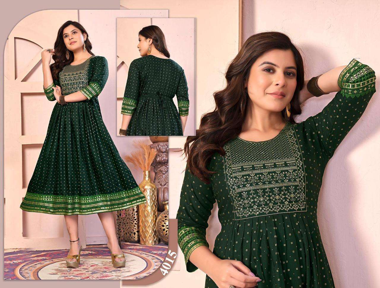 Jlf Gold & Glossy Kurti Wholesale catalog