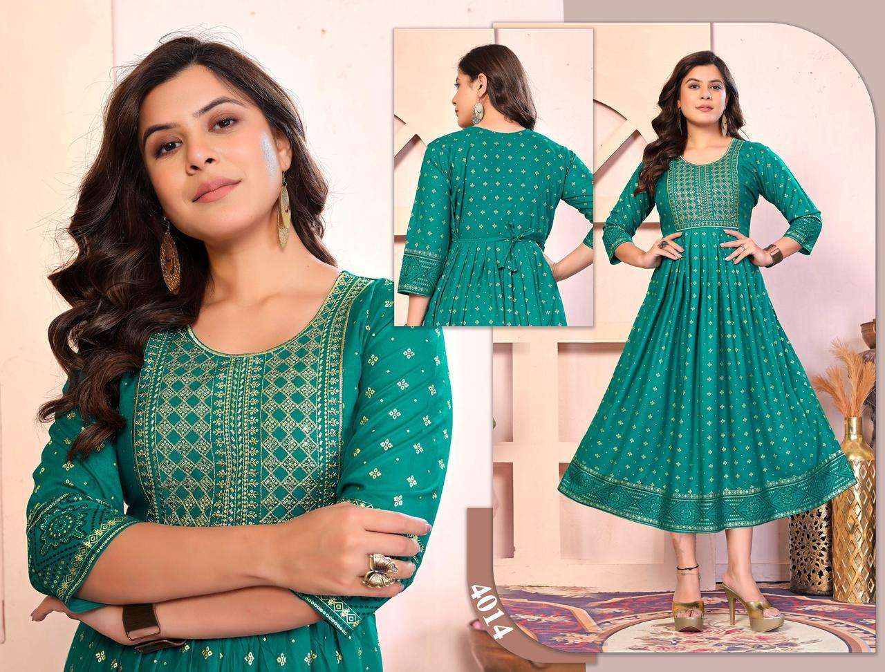 Jlf Gold & Glossy Kurti Wholesale catalog