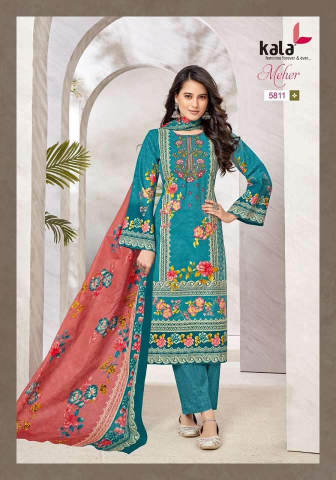 Kala Meher Vol-10 – Cotton Dress Material Wholesale Catalog