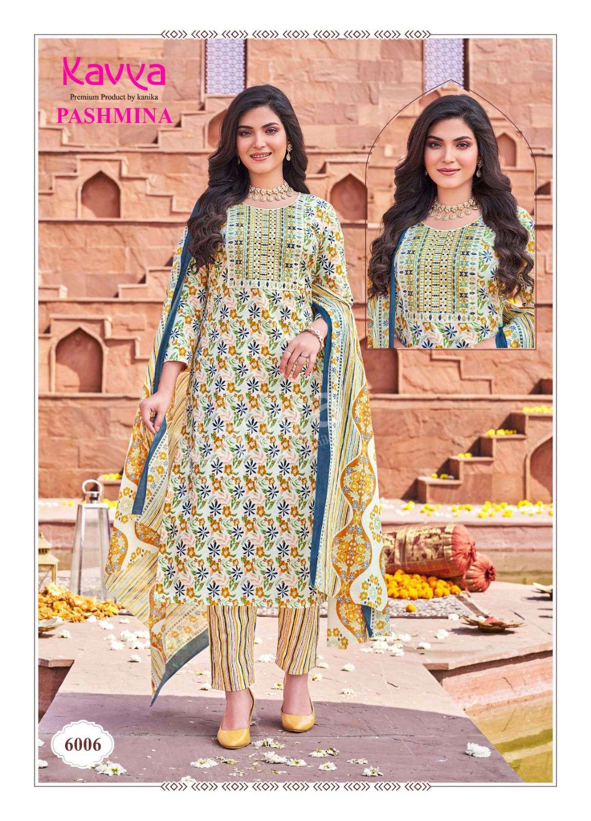 KAVYA  PASHMINA Vol -6 Kurti Wholesale catalog