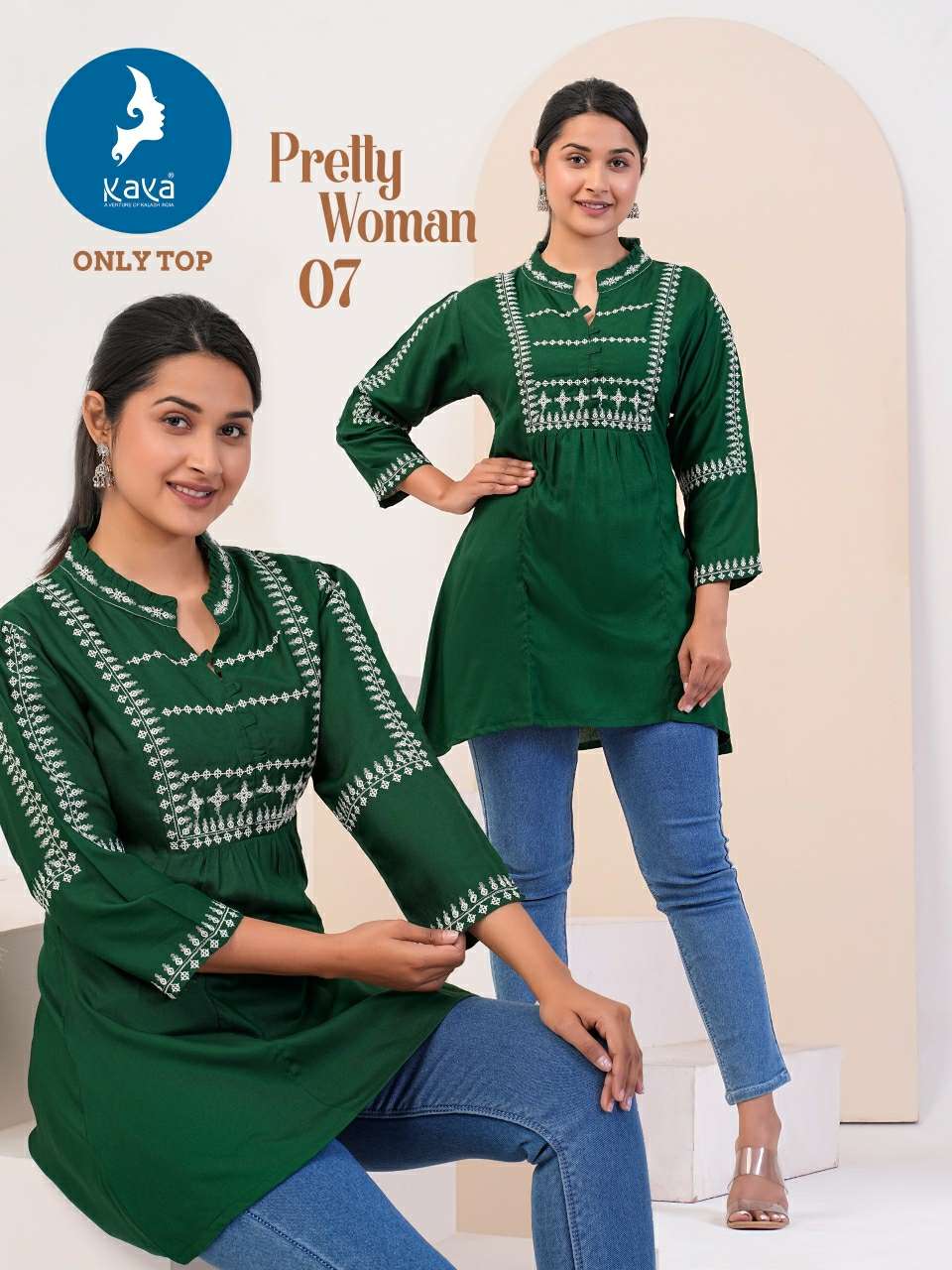 KAYA PRETTY WOMEN Kurti Wholesale catalog