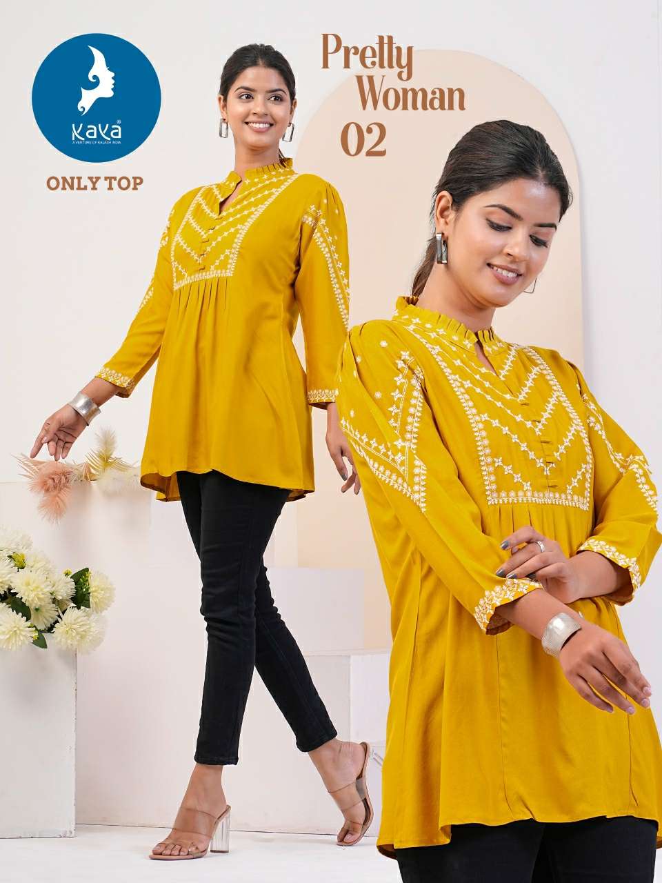 KAYA PRETTY WOMEN Kurti Wholesale catalog