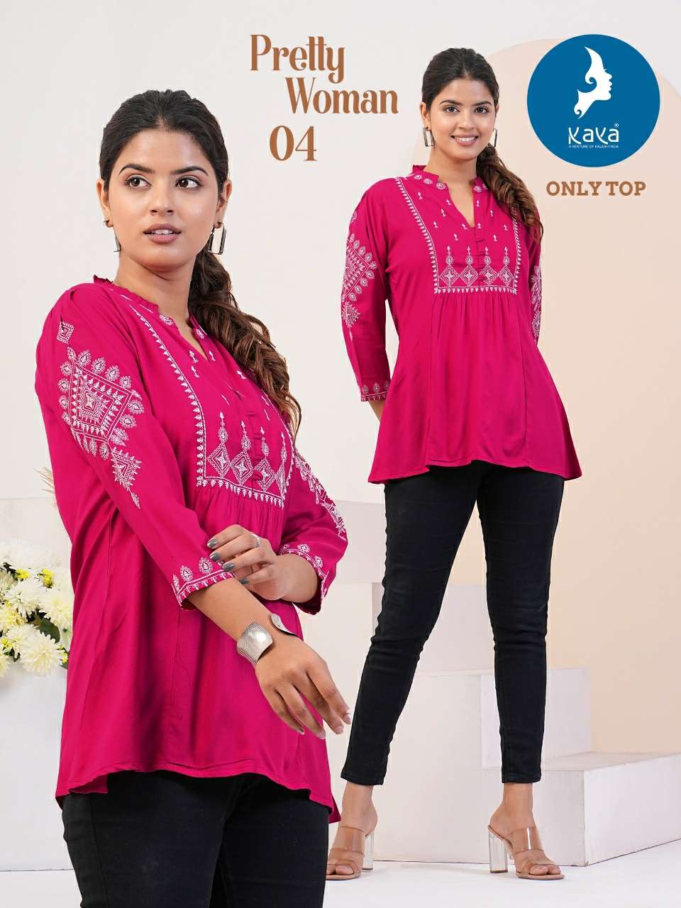 KAYA PRETTY WOMEN Kurti Wholesale catalog