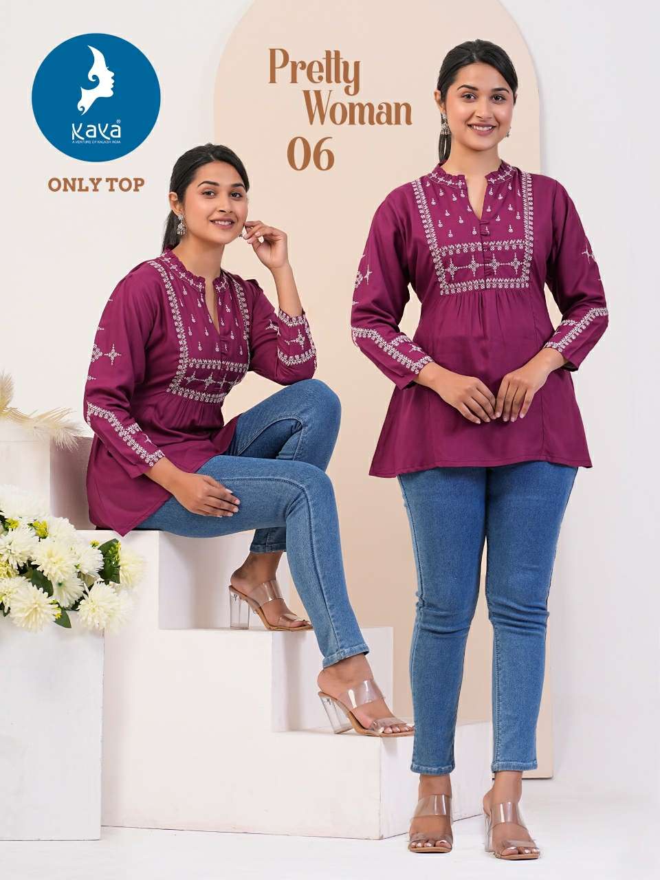 KAYA PRETTY WOMEN Kurti Wholesale catalog