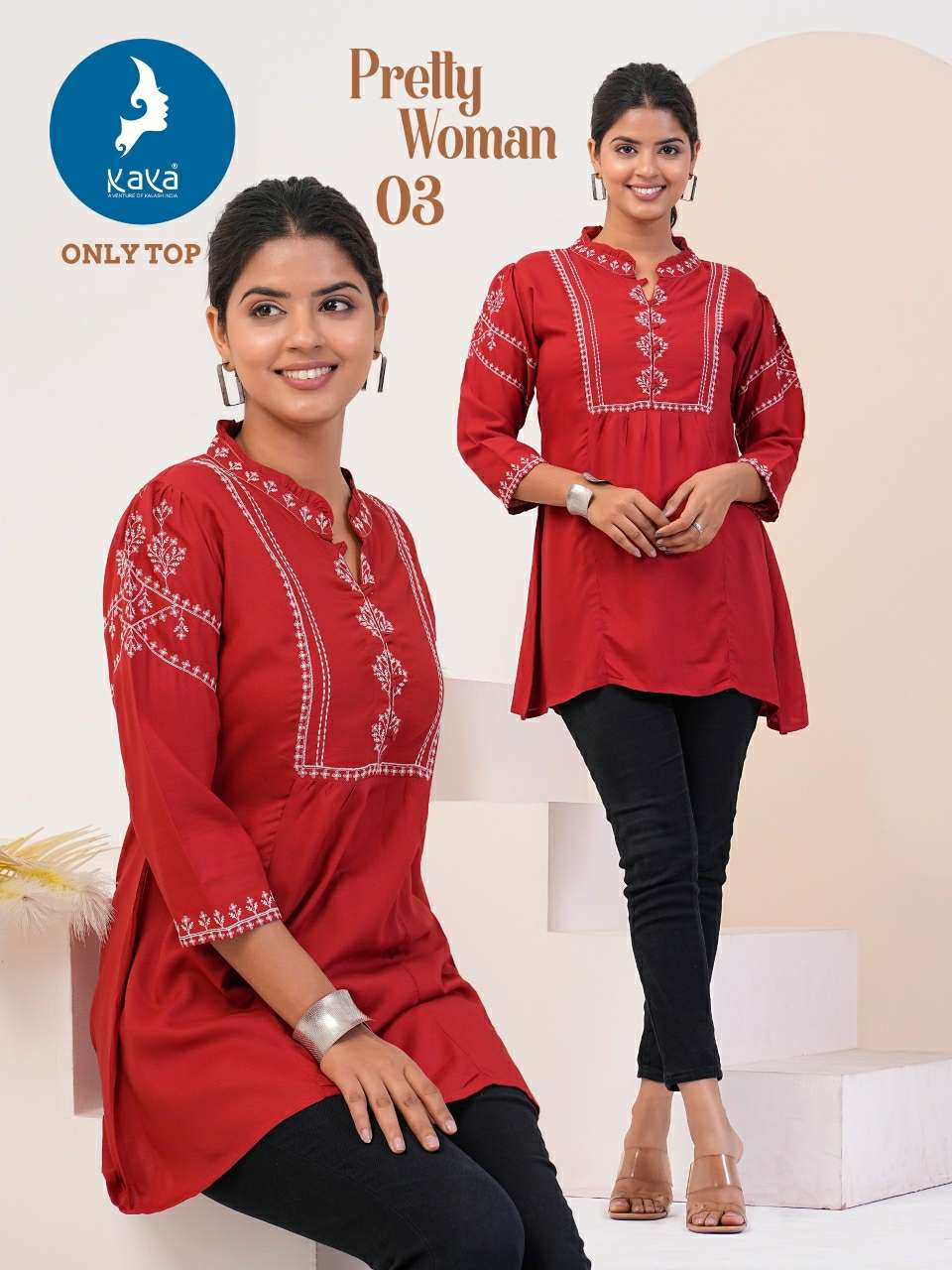 KAYA PRETTY WOMEN Kurti Wholesale catalog
