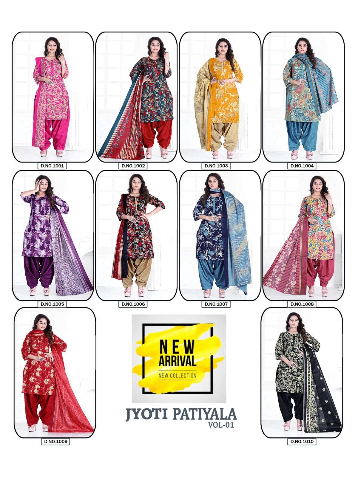 KCF JYOTI PATIYALA READYMADE VOL-1 Dress Materials Wholesale catalog