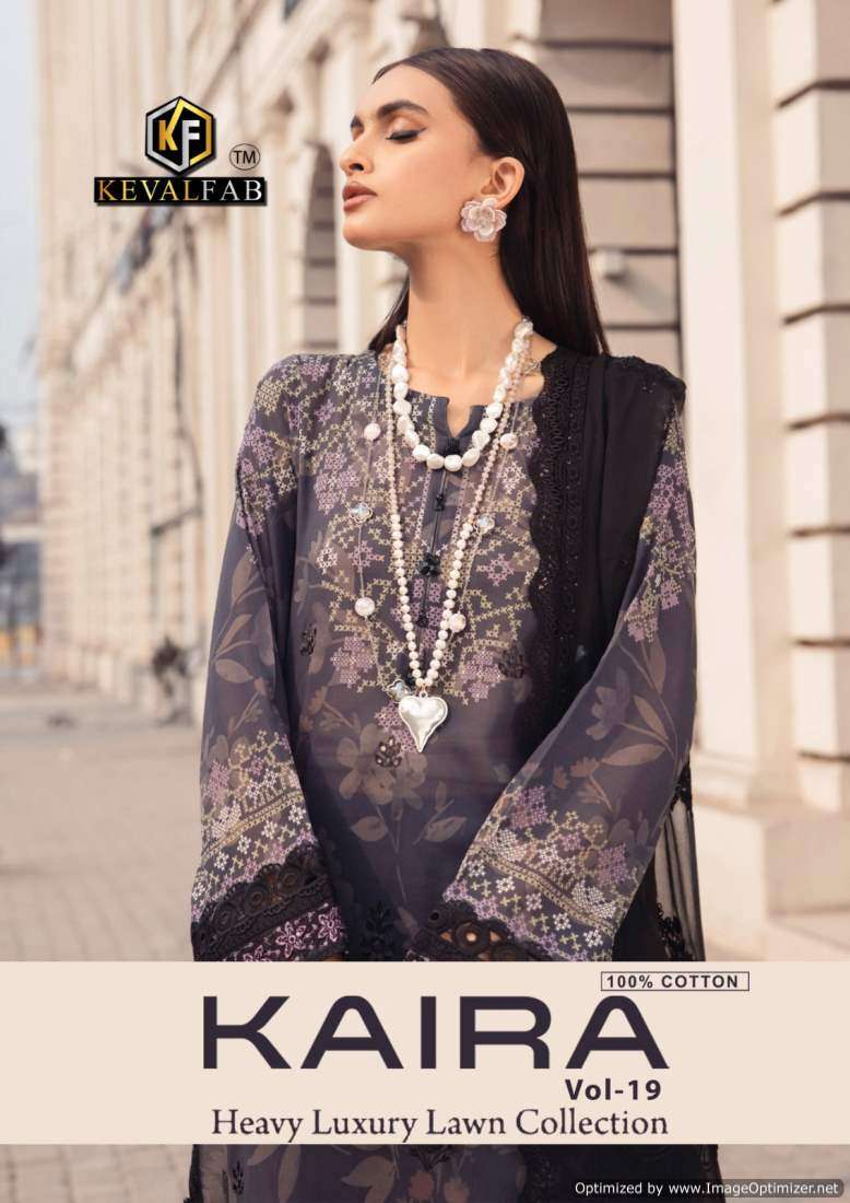 Keval Kaira Vol-19 – Dress Material - Wholesale Catalog