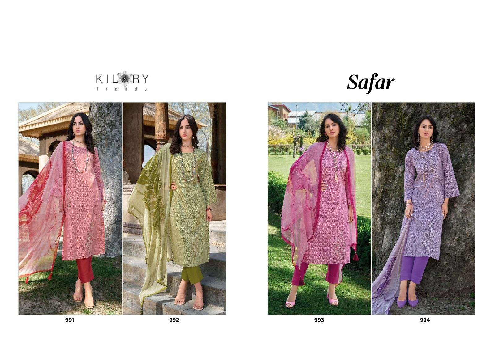 Kilory Safar Lawn Cotton Embroidery Salwar Kameez Wholesale catalog