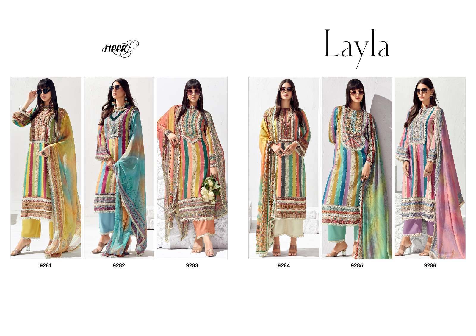 Kimora Heer Layla Cotton Lawn Salwar Kameez Wholesale catalog