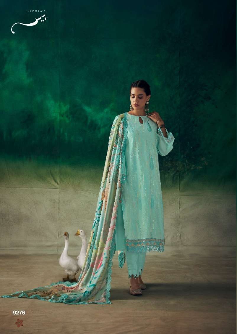 Kimora Heer Tareef Muslin Embroidery Salwar Kameez Wholesale catalog